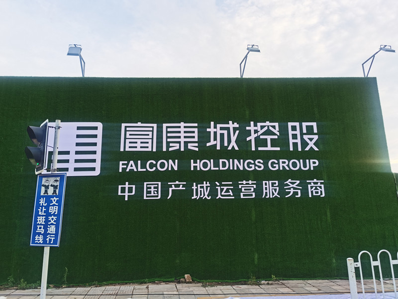 綠色圍擋草皮植物墻